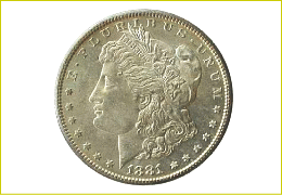 外国コイン　モルガンダラー　１ドル銀貨