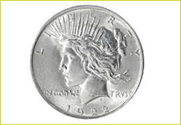 外国コイン　アメリカ　ピースダラー　１ドル銀貨